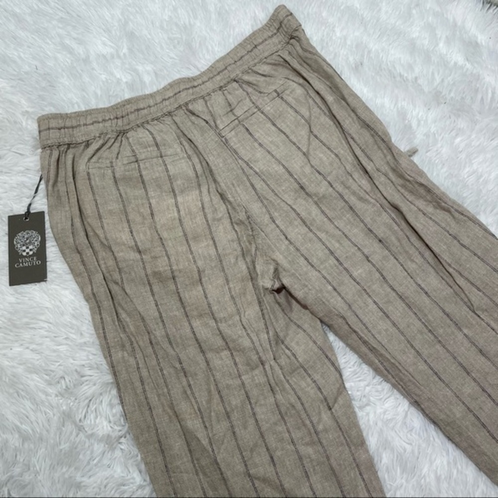 VINCE CAMUTO Light Stone Stripe Linen Pant XS - Picture 8 of 16